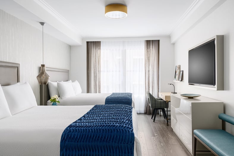 The Wallace Hotel Superior Double Queen Room Interior