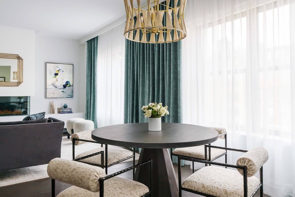 The Wallace Hotel Hudson Penthouse King Suite Dining Room