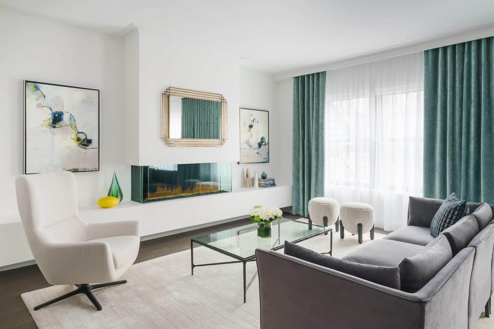 The Wallace Hotel Hudson Penthouse King Suite Living Room