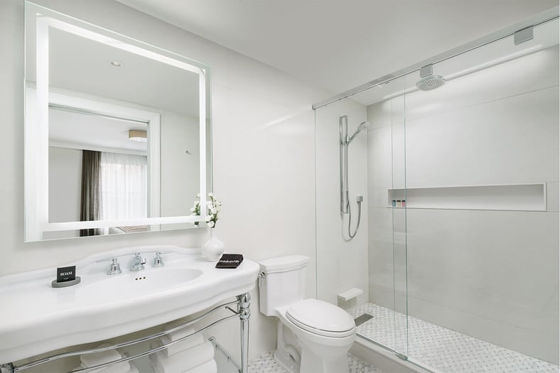 The Wallace Hotel Deluxe King Room Bathroom