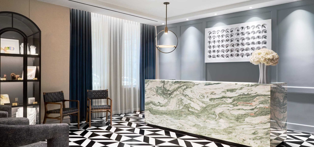 The Wallace front desk interior
